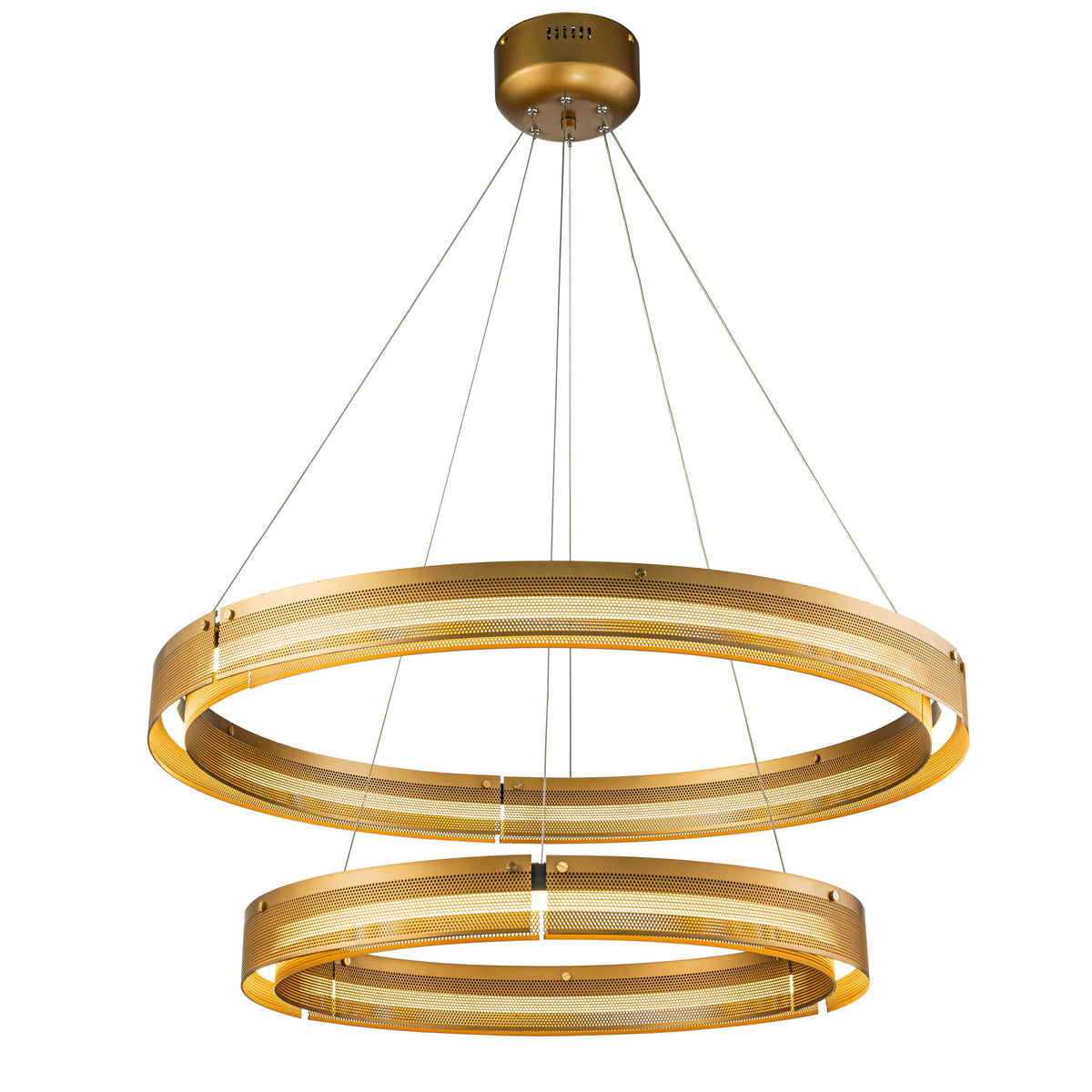 Modern Double Ring LED Chandelier